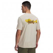 Under Armour Mens Walleye Short Sleeve - Sandstorm / Gold League - M