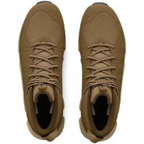 Under Armour Mens Micro G Strikefast Mid Tactical Shoes - Brown / City Khaki / Navy Blue - 8