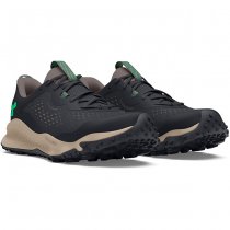 Under Armour Mens Charged Maven Trail Running Shoes - Black / Fresh Clay / Vapor Green - 8