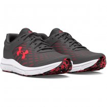 Under Armour Mens Charged Assert 10 Running Shoes - Castlerock / Castlerock / Racer Red - 10