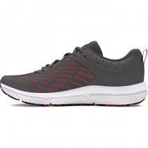 Under Armour Mens Charged Assert 10 Running Shoes - Castlerock / Castlerock / Racer Red - 8