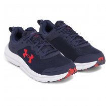 Under Armour Mens Charged Assert 10 Running Shoes - Navy Blue / Navy Blue / Red - 7.5