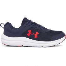 Under Armour Mens Charged Assert 10 Running Shoes - Navy Blue / Navy Blue / Red - 9