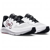 Under Armour Mens Charged Pursuit 3 Big Logo Running Shoes - White - 10.5