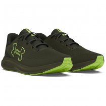 Under Armour Mens Charged Pursuit 3 Big Logo Running Shoes - Olive / Baroque Green / Morph Green - 9