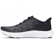 Under Armour Mens Charged Speed Swift Running Shoes - Black / White / White - 12