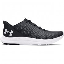 Under Armour Mens Charged Speed Swift Running Shoes - Black / White / White - 7.5