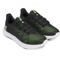 Under Armour Mens Charged Speed Swift Running Shoes - Black / Black / Hyper Green - 9