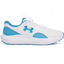 Under Armour Mens Surge 4 Running Shoes - White / Ether Blue - 12.5