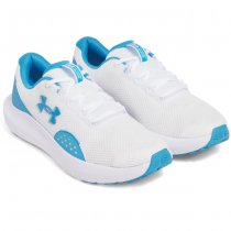Under Armour Mens Surge 4 Running Shoes - White / Ether Blue - 7