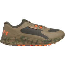 Under Armour Mens Bandit Trail 3 Running Shoes - Marine OD Green / Bayou / Ares Red - 10.5