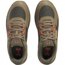 Under Armour Mens Bandit Trail 3 Running Shoes - Marine OD Green / Bayou / Ares Red - 12