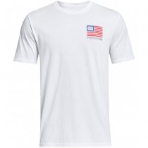 Under Armour Mens Freedom Left Chest T-Shirt - White / Steel - 3XL