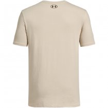 Under Armour Mens Freedom Left Chest T-Shirt - Desert Sand / Olive - L
