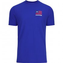 Under Armour Mens Freedom Left Chest T-Shirt - Royal / Navy Blue - 2XL