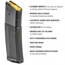 Daniel Defense AR15 .223/5.56/.300 BO 32rds Magazine 12-Pack - Black
