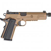 Springfield Armory 1911 Operator AOS Pistol 5.75 Inch Threaded Barrel .45 ACP - Coyote