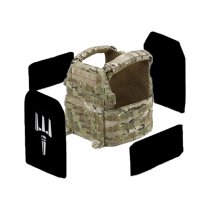 Pitchfork NIJ Level IIIA Warrior DCS Soft Armour Front Back & Sides Set - M