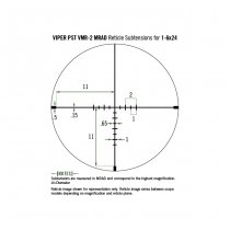 Vortex Optics Viper PST Gen II 1-6x24 SFP Riflescope VMR-2 MRAD