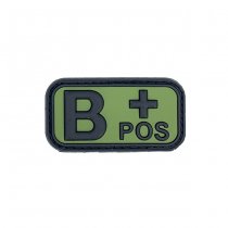 Pitchfork Blood Type B POS Patch - Green