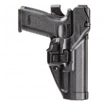 BLACKHAWK Level 3 Matte Finish SERPA Duty Holster Glock 17/19/22/23/31/32 RH - Black