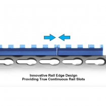 Leapers Keymod Picatinny Rail Section 8 Slots - Black