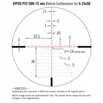Vortex Optics Viper PST Gen II 5-25x50 FFP Riflescope EBR-7C MOA