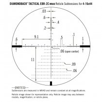 Vortex Optics Diamondback Tactical 4-16x44 FFP Riflescope EBR-2C MRAD