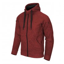 Helikon-Tex Covert Tactical Hoodie FullZip - Melange Red - 3XL