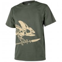 Helikon-Tex T-Shirt Full Body Skeleton - Olive Green - S