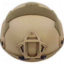 Pitchfork FAST Ballistic Combat Helmet High Cut - Coyote - Deluxe - XL
