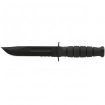 Ka-Bar Short Fighting Utility Knife Serrated Clip Point Blade & Leather Sheath