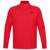 Under Armour Tech 1/2 Zip Long Sleeve - Red - 2XL
