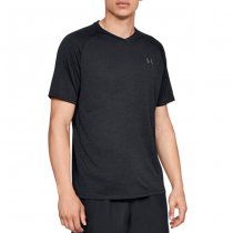 Under Armour Tech V-Neck Short Sleeve - Black - 2XL - Regular