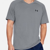 Under Armour Tech V-Neck Short Sleeve - Grey - 4XL - Regular