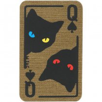 M-Tac Queen of Spades Print Patch - Coyote