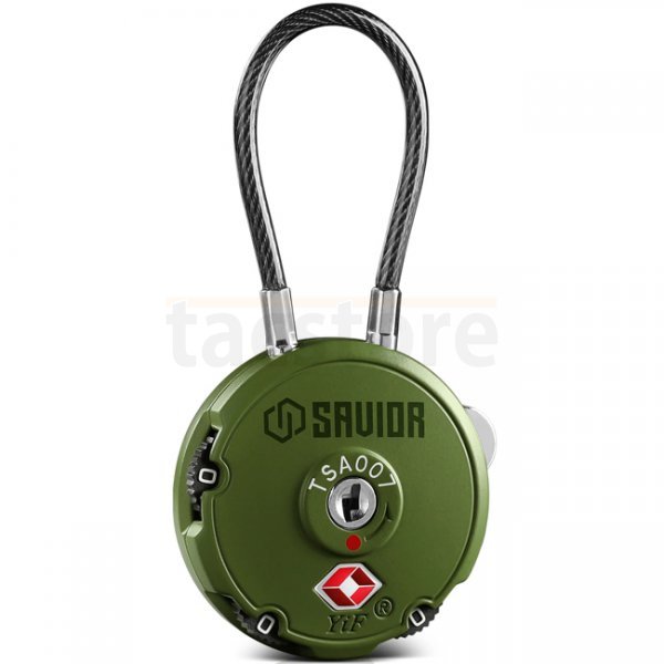 Savior Equipment 3-Digit Cable Lock - Olive