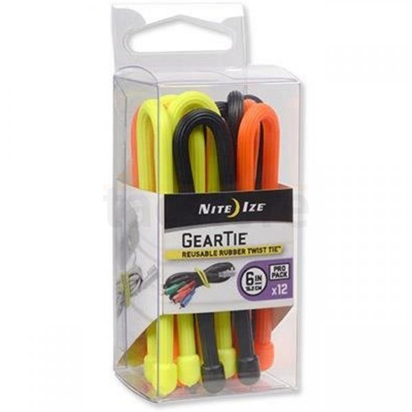 Nite Ize Gear Tie ProPack 6 - 12 Pack - Colored