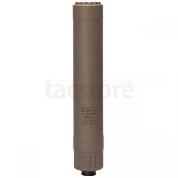 Acheron APS E2 Suppressor 9x19mm - M14x1 - Dark Earth
