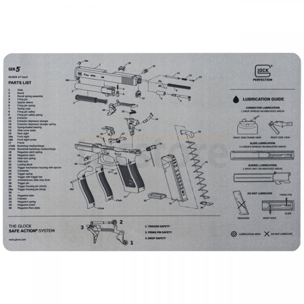 Glock Bench Mat Gen5 - Grey
