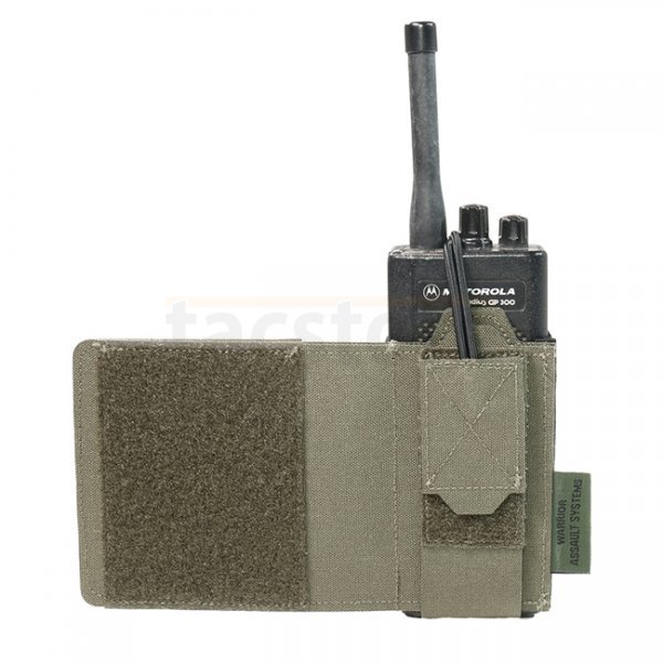 Warrior Laser Cut Wing Velcro Adustable Radio Pouch Left Side - Ranger Green