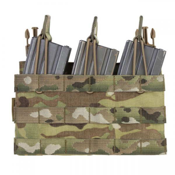 Warrior Detachable Triple MOLLE Open Pouch - Multicam