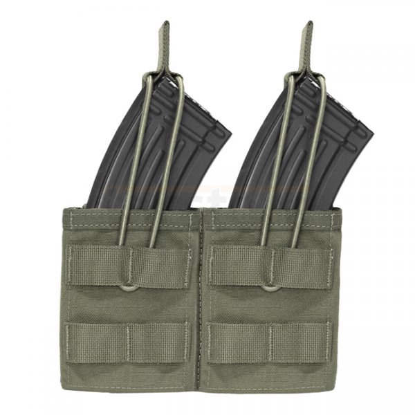 Warrior Double AK / SIG 550 Open Magazine Pouch - Ranger Green