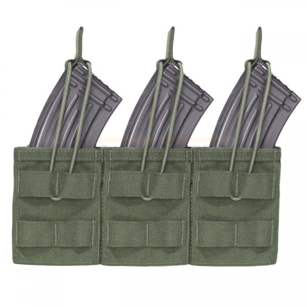 Warrior Triple AK / SIG 550 Open Magazine Pouch - Ranger Green