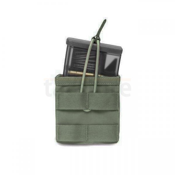 Warrior Single HK 417 Open Magazine Pouch - Ranger Green