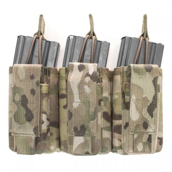 Warrior Triple M4 & Pistol Open Magazine Pouch - Multicam