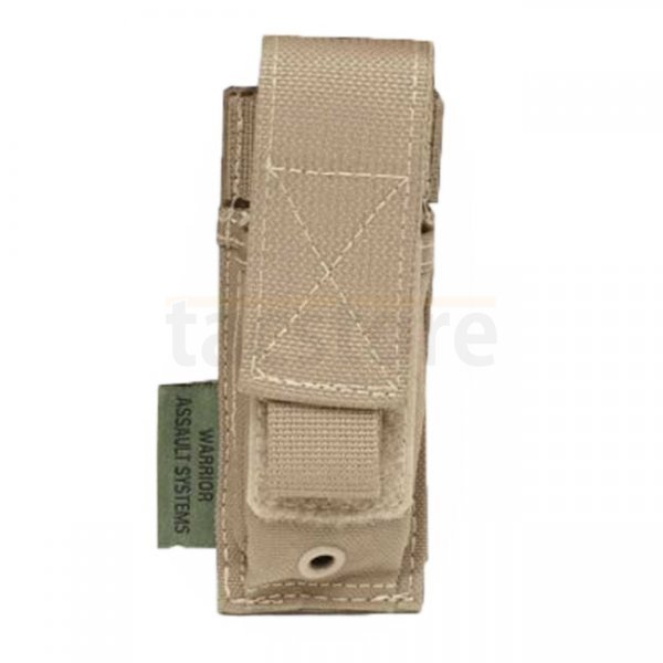 Warrior Single Closed 9mm Pistol Magazine Pouch - Coyote
