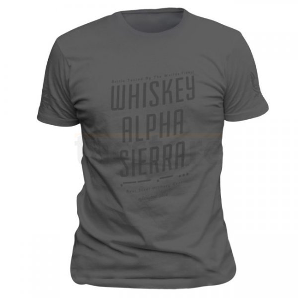 Warrior Whiskey Alpha Sierra WAS T-Shirt - Grey - XL
