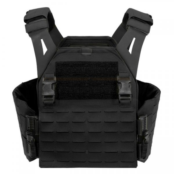 Warrior Laser Cut LPC Low Profile Carrier Solid Sides V1 - Black - M