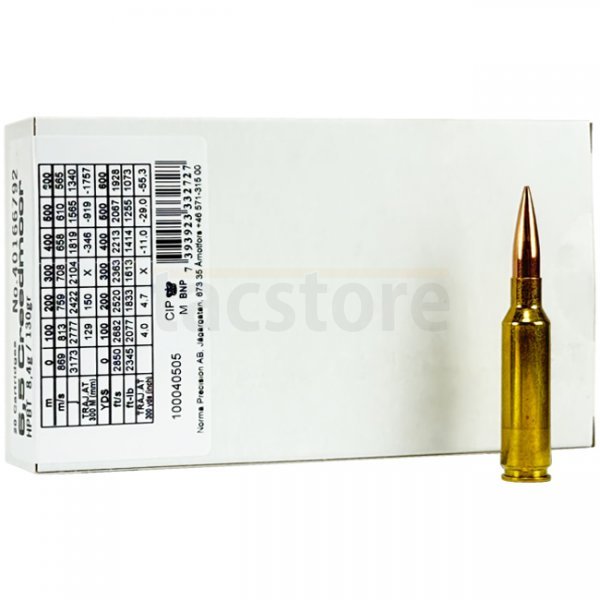 Norma 6.5 CREEDMOOR 130gr HP BT Golden Target 20pcs